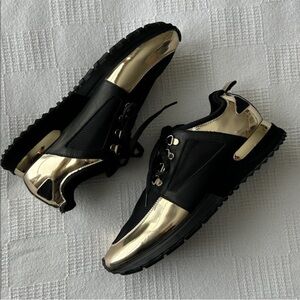 Vinci The Emir Gold Leather Men sneaker limited edition 
size 10